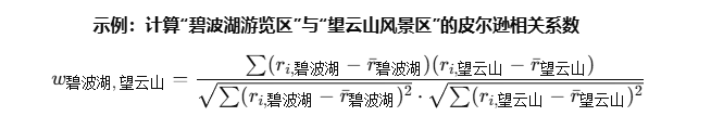 碧波与望云景区相关系数